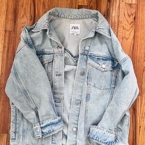 Zara Sky Blue Denim Jacket